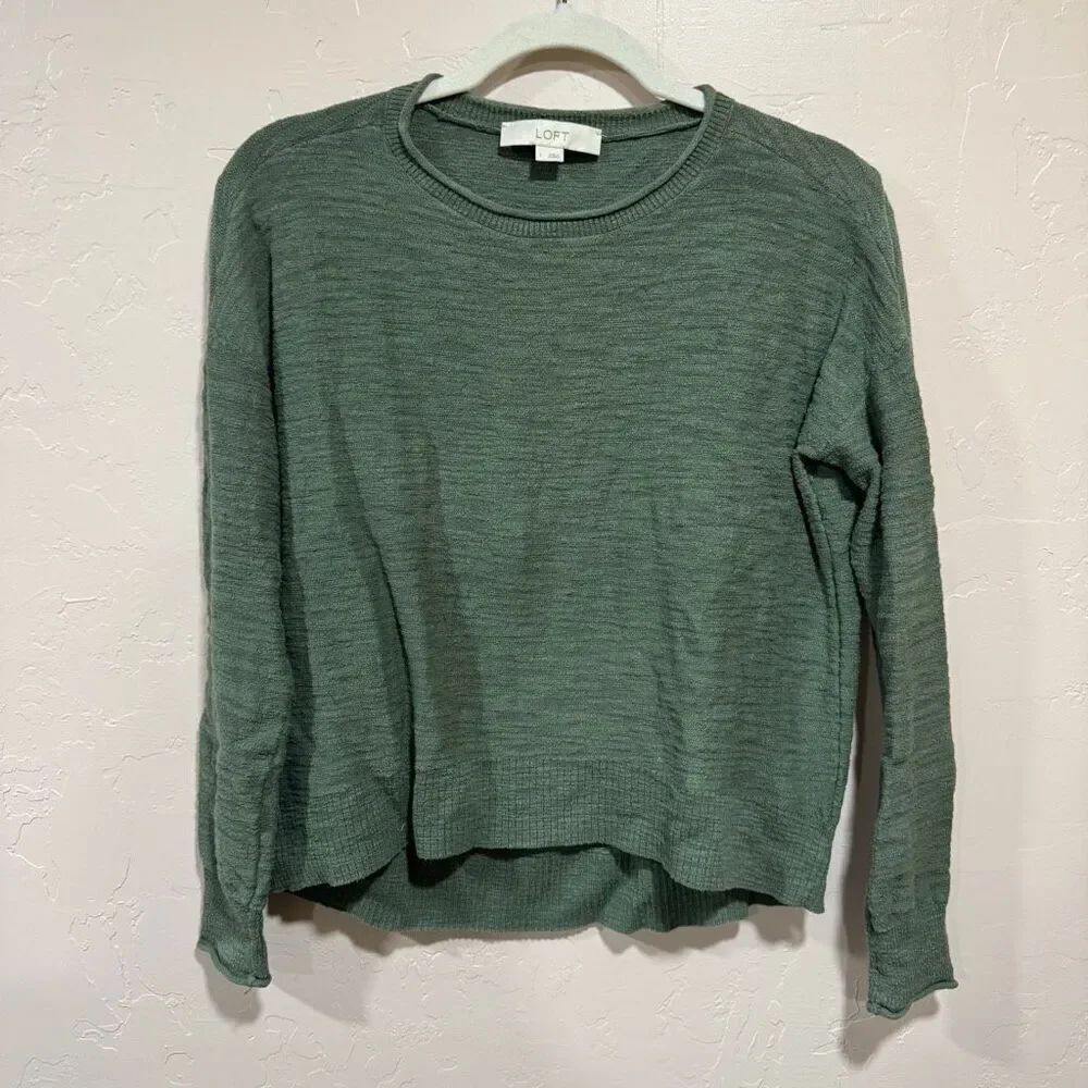 Loft Green Sweater Small